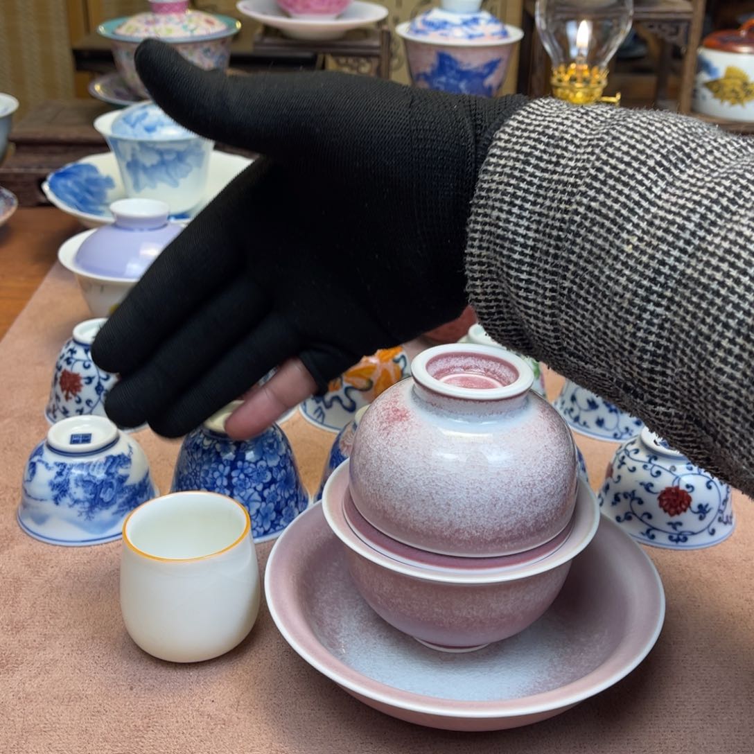 杯?**子盖碗壶承主人杯汝窑杯