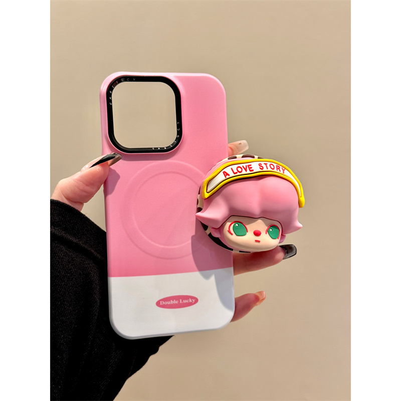 适用苹果iphone16promax可爱王子15pro简约14磁吸支架13ins手机壳