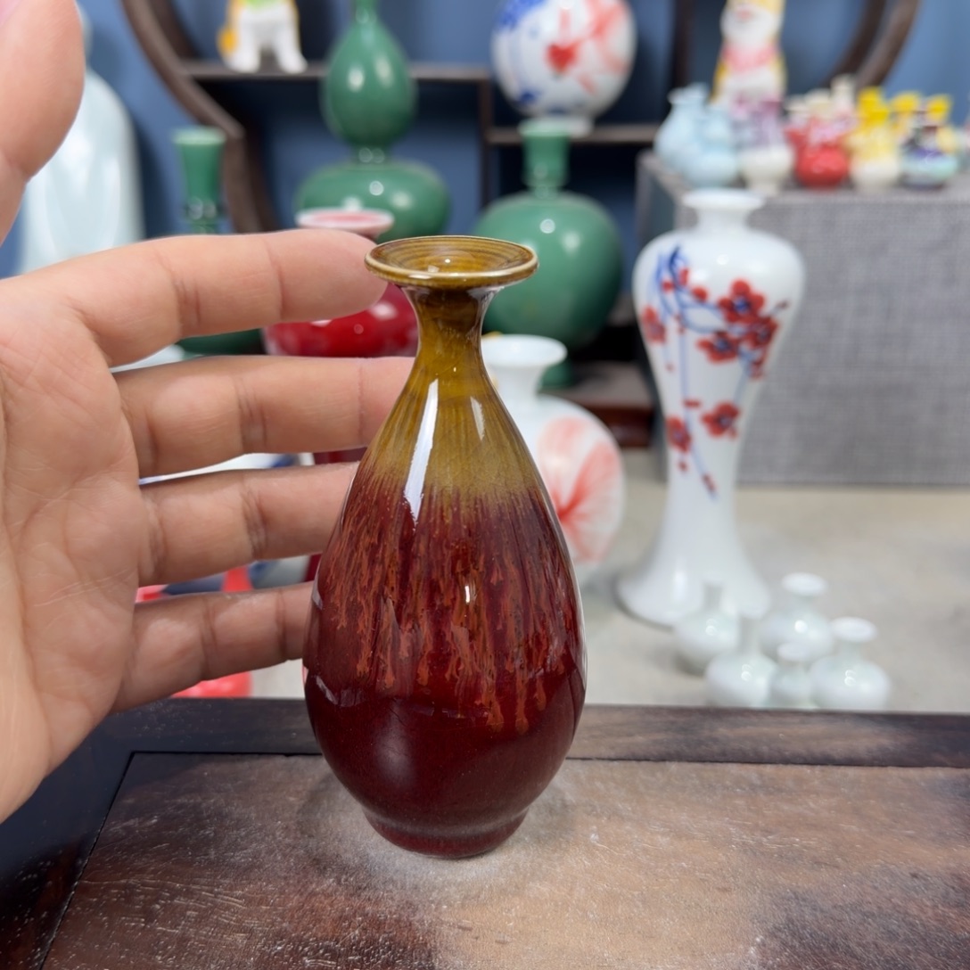 陶瓷手工小花器摆件