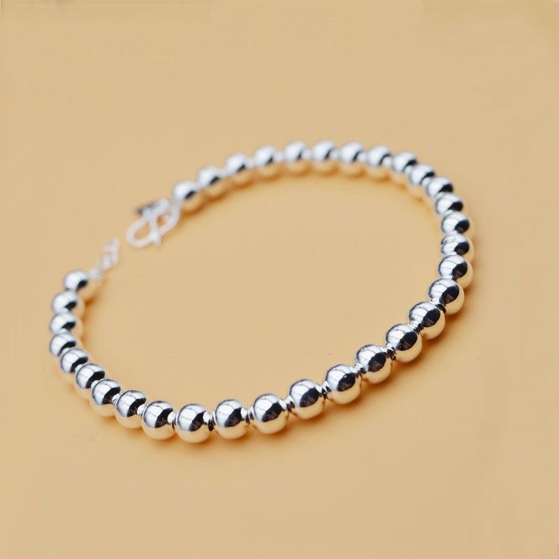 足银手链 圆珠款式手链