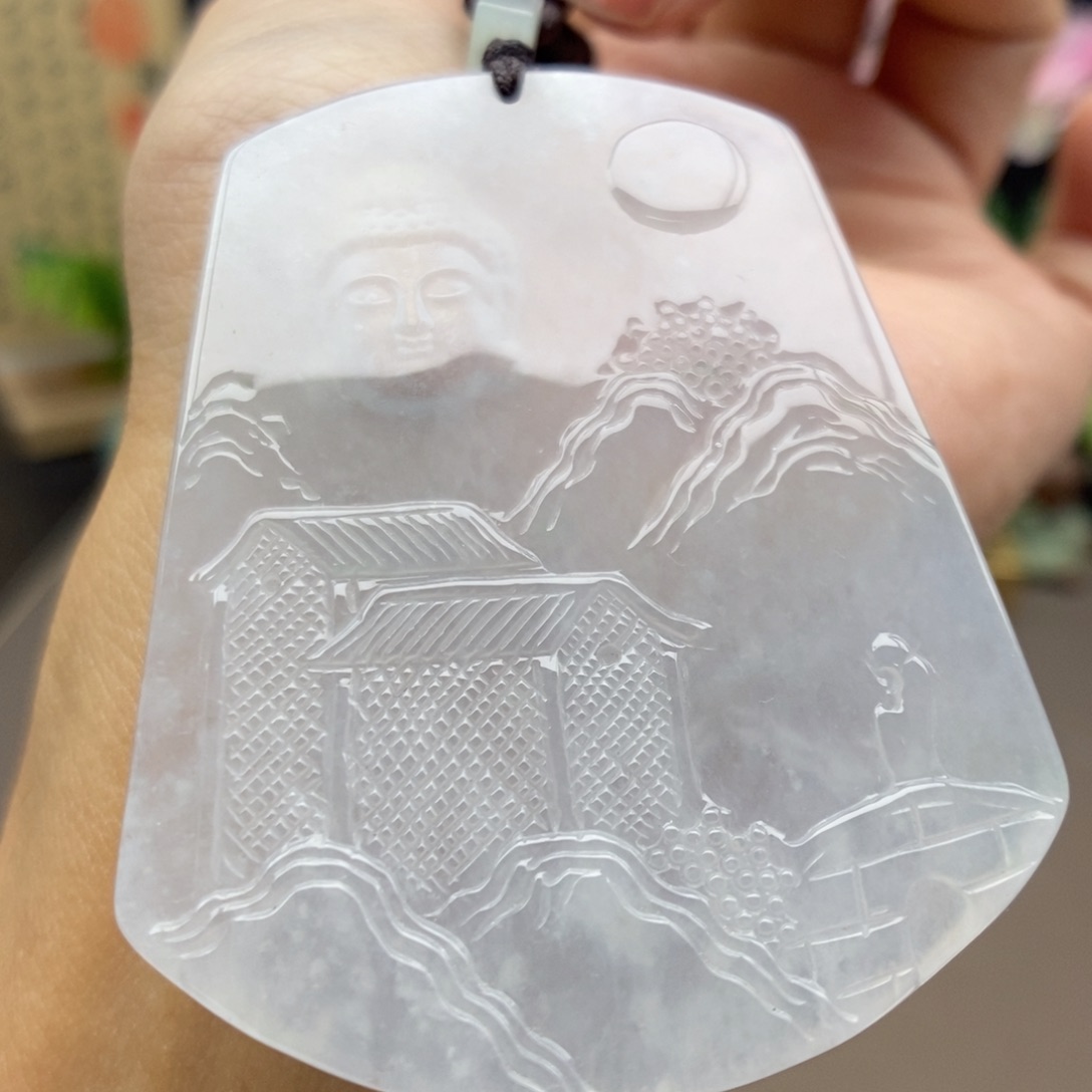 翡翠未镶嵌颈饰吊坠41