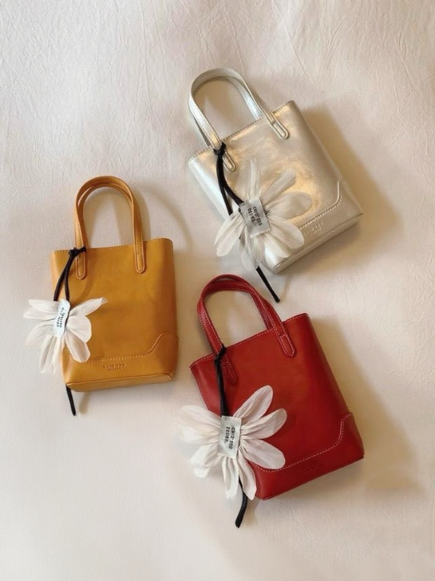 南家上新柠檬气泡托特包精致花朵手机包女夏手提单肩斜挎小包