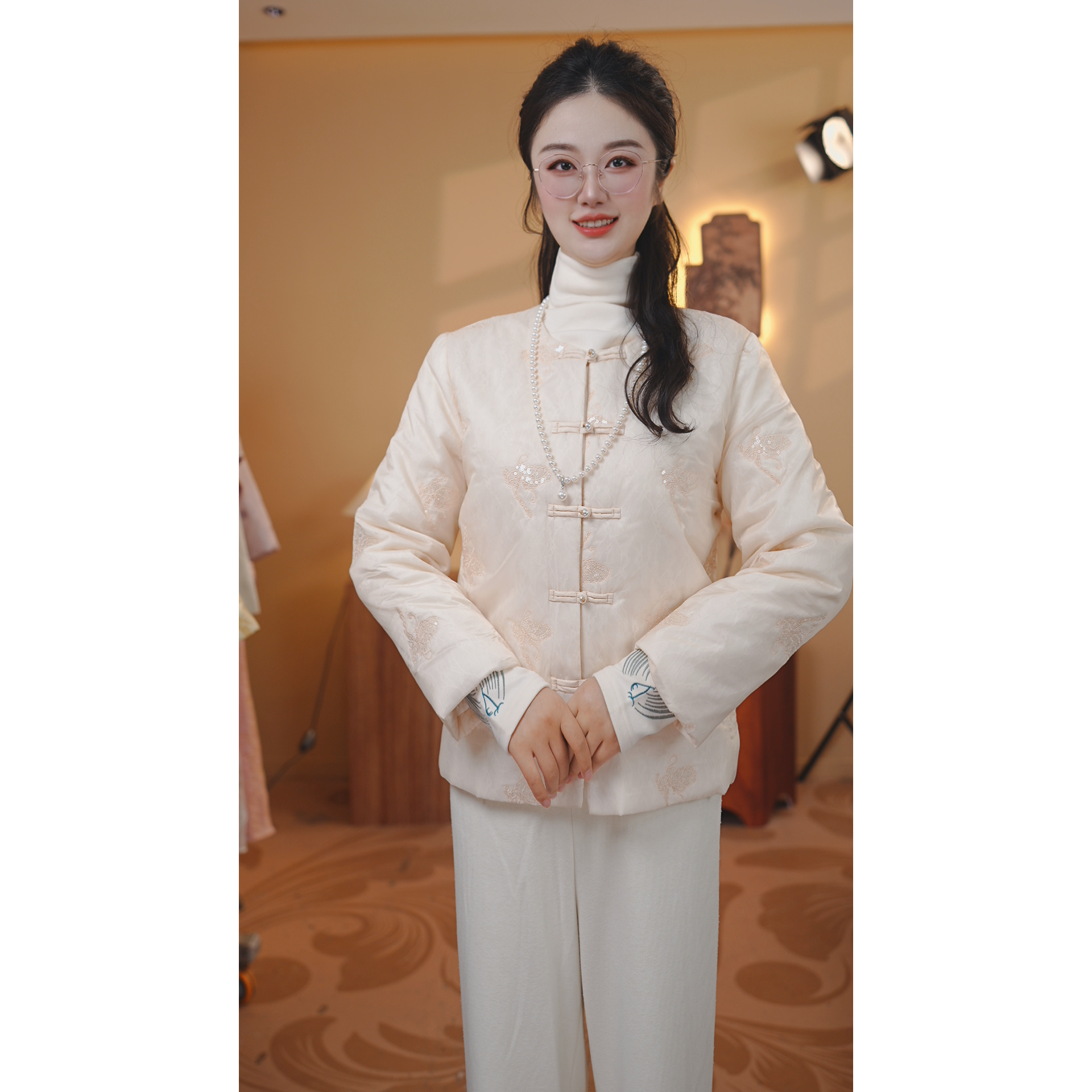 【采薇】冬季国风新中式冬款棉服上衣女