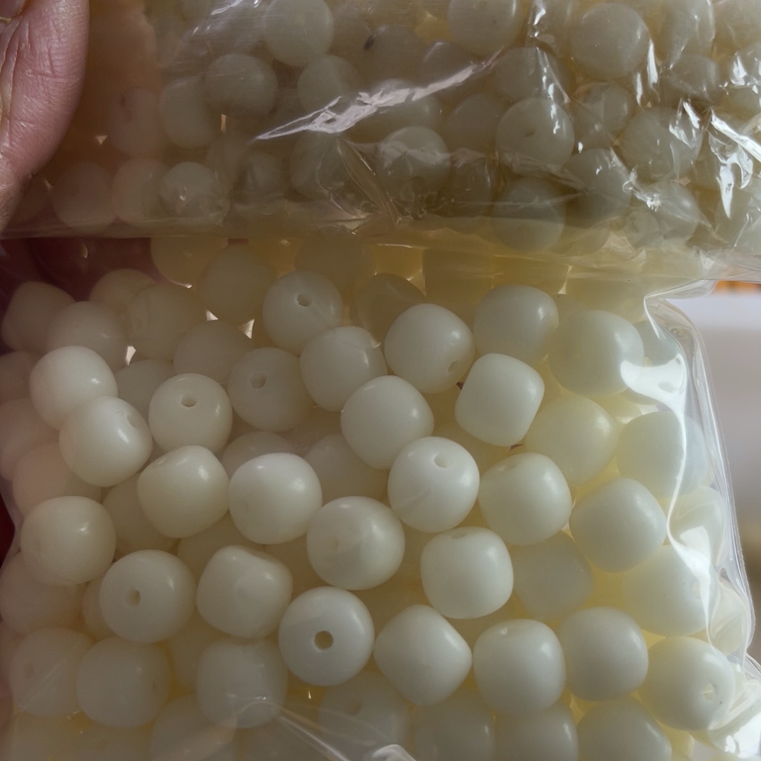 吊坠白玉菩提瑕疵双拼