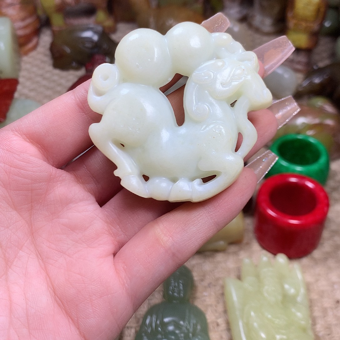 白玉菩提吊坠挂件