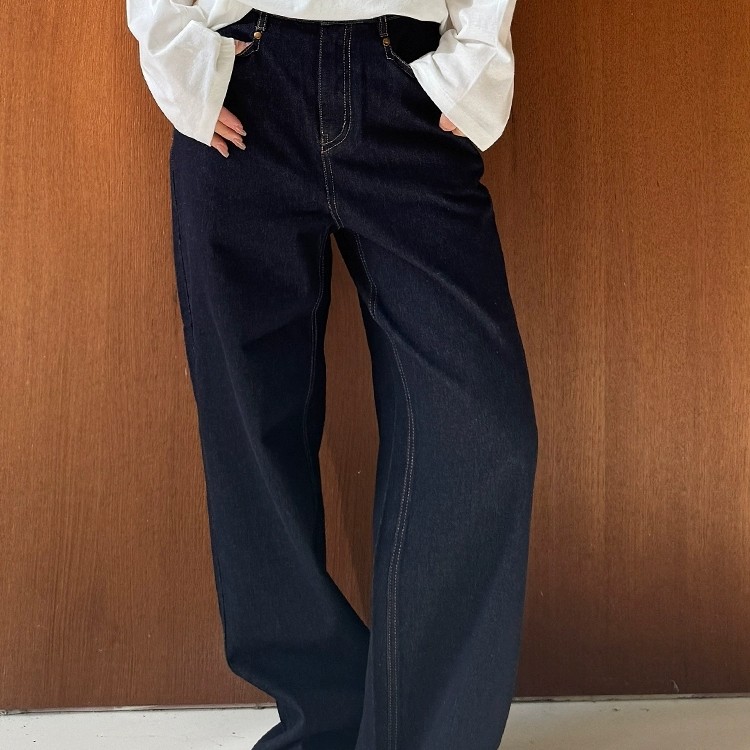 AVVENN原牛系列弧形裤型修饰身型长裤女26春新品