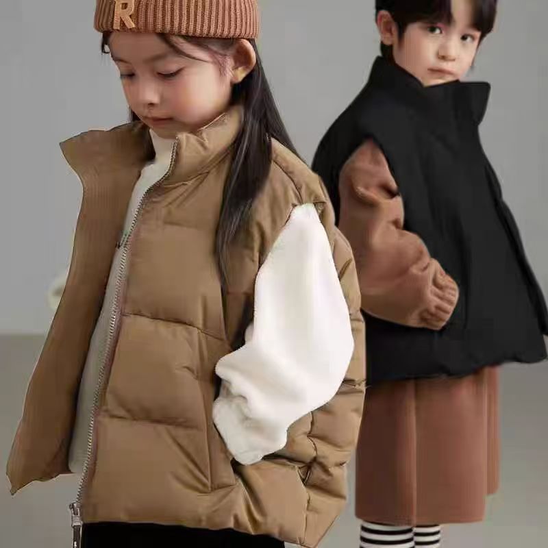 1613秋冬男童女童外穿小孩保暖马夹童装