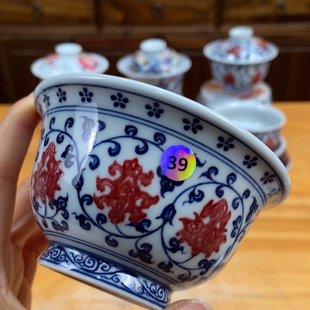 手绘现代茶具非古董