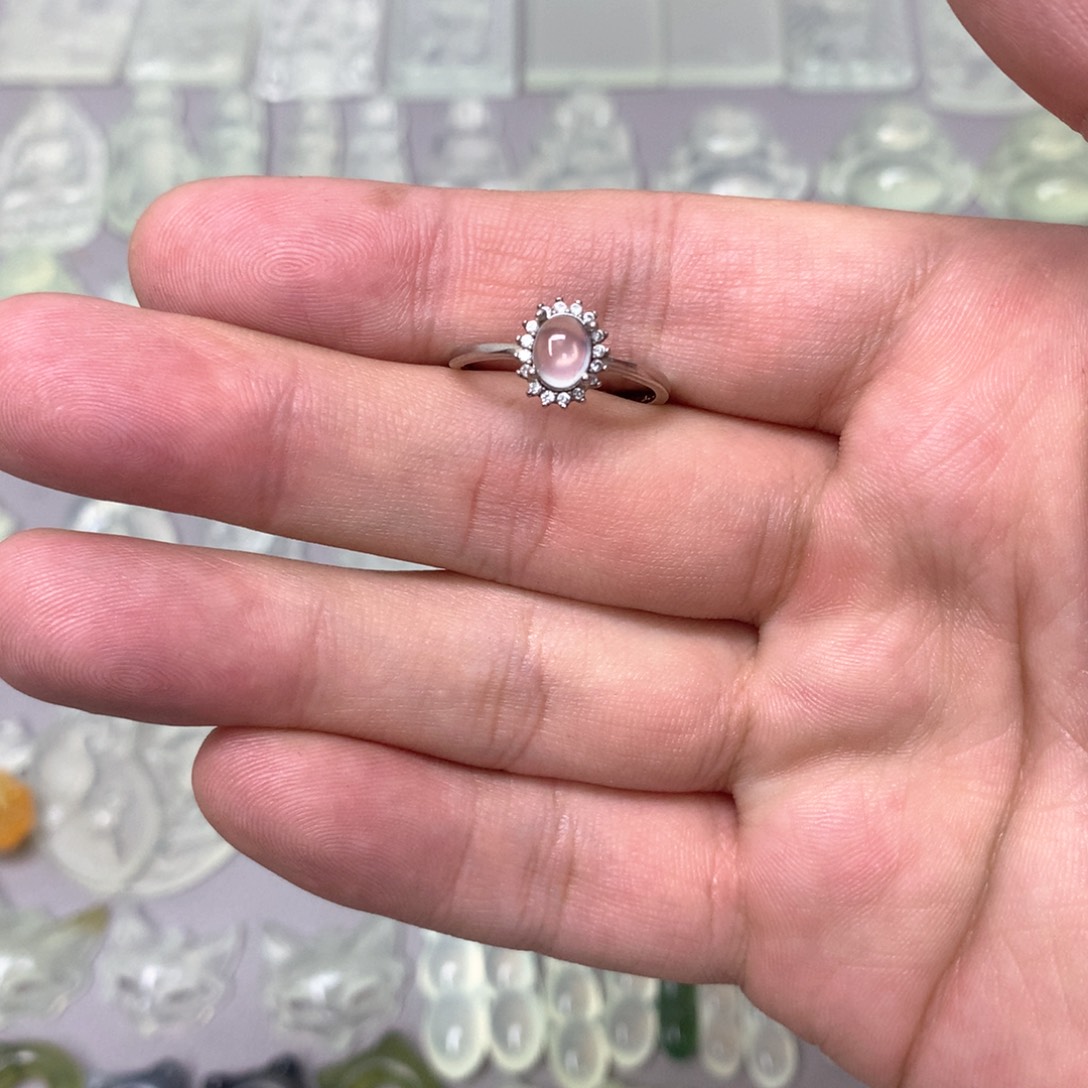 蛇纹石玉颈饰银S925镶嵌