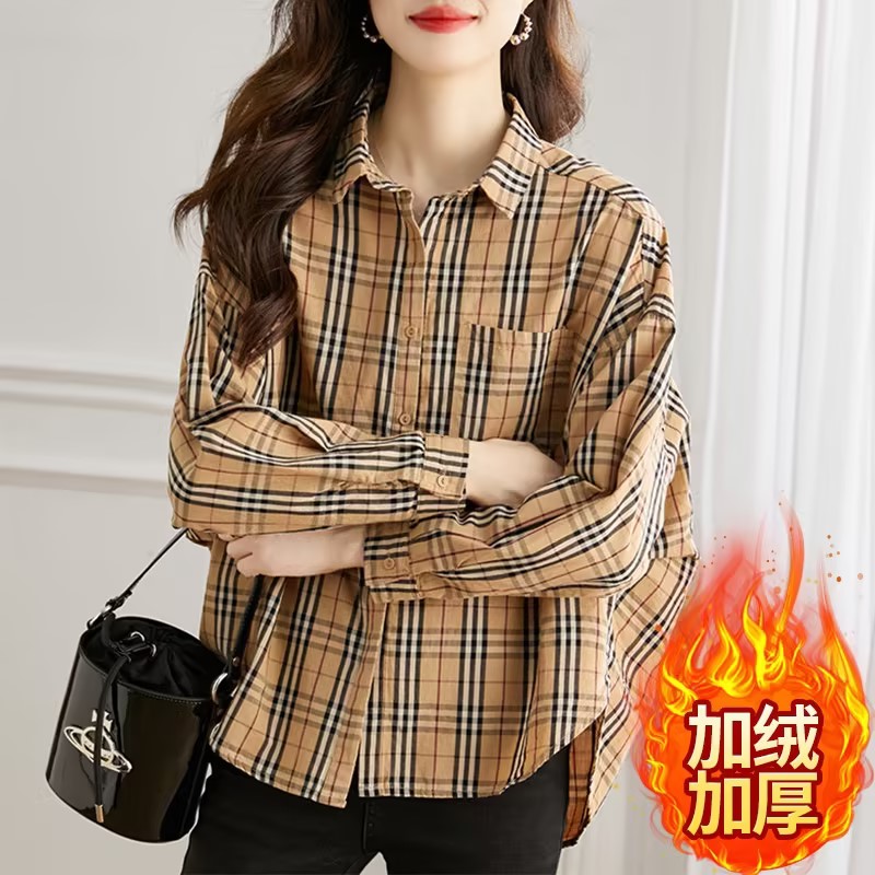 SPW私品味 设计感中长款格子衬衣外套 29070