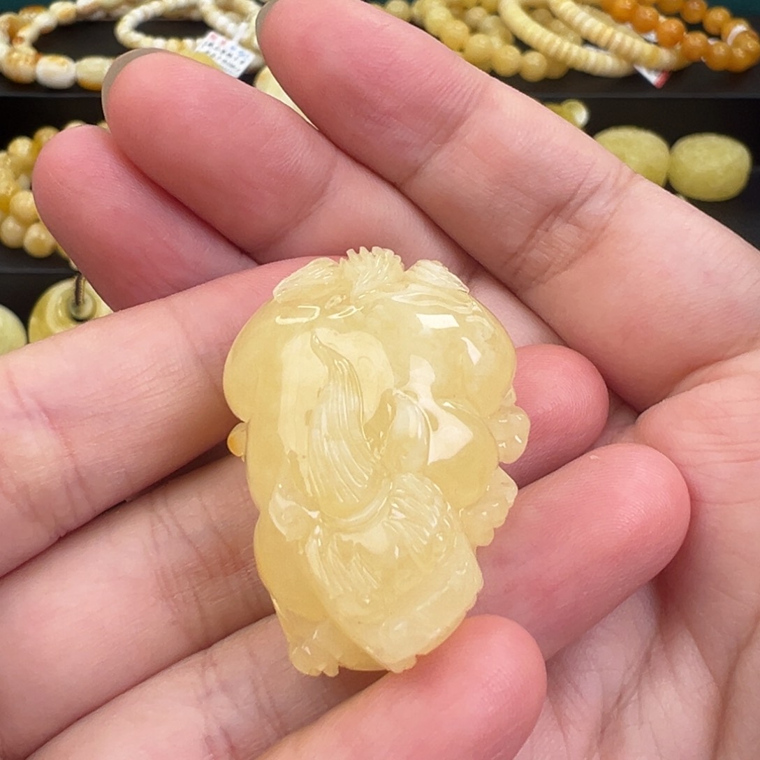 琥珀手链未镶嵌貔貅