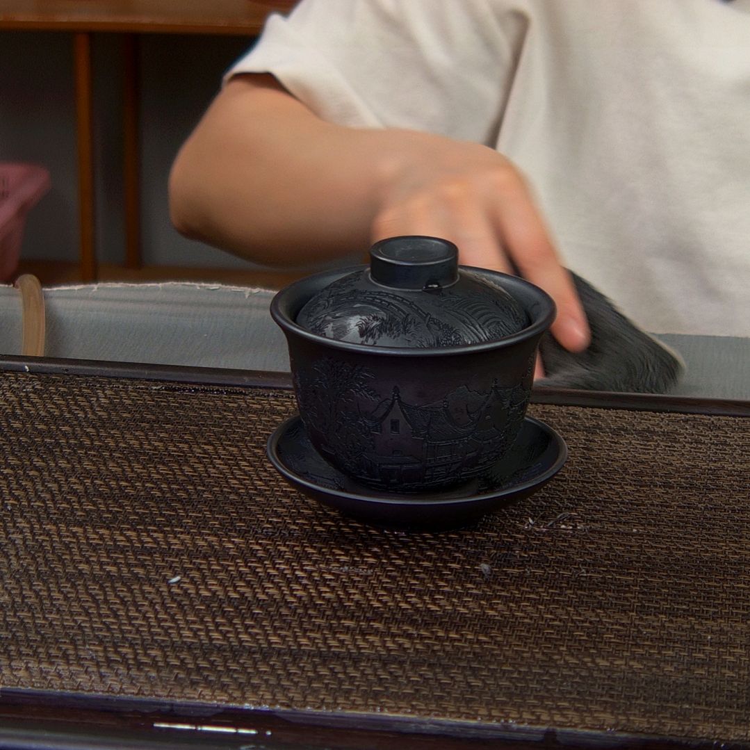 【闪购商品】茶杯绿泥高货放漏