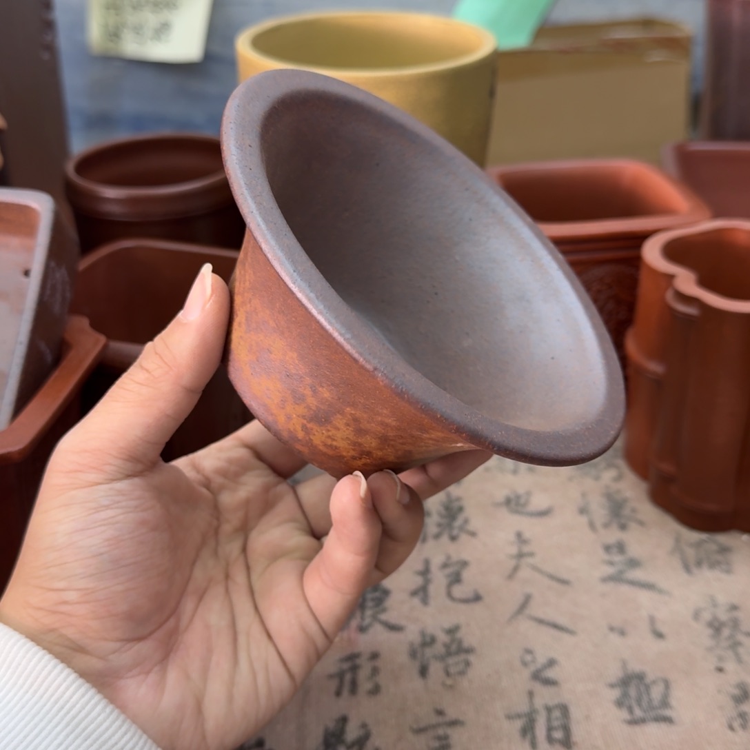 紫砂花盆宜兴紫砂正品12x5.5