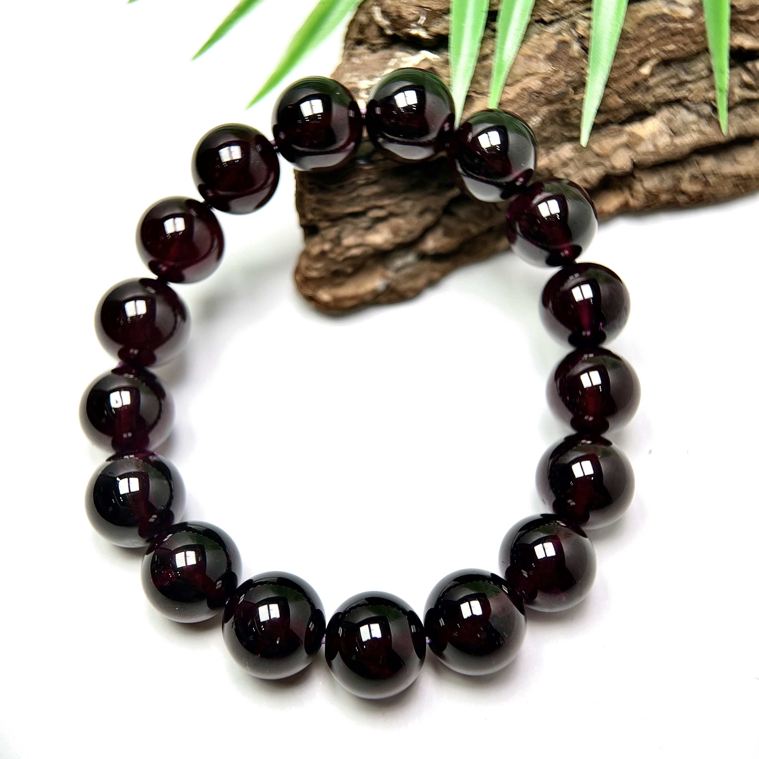 天花板紫牙乌石榴石手串12mm YSZB-6622