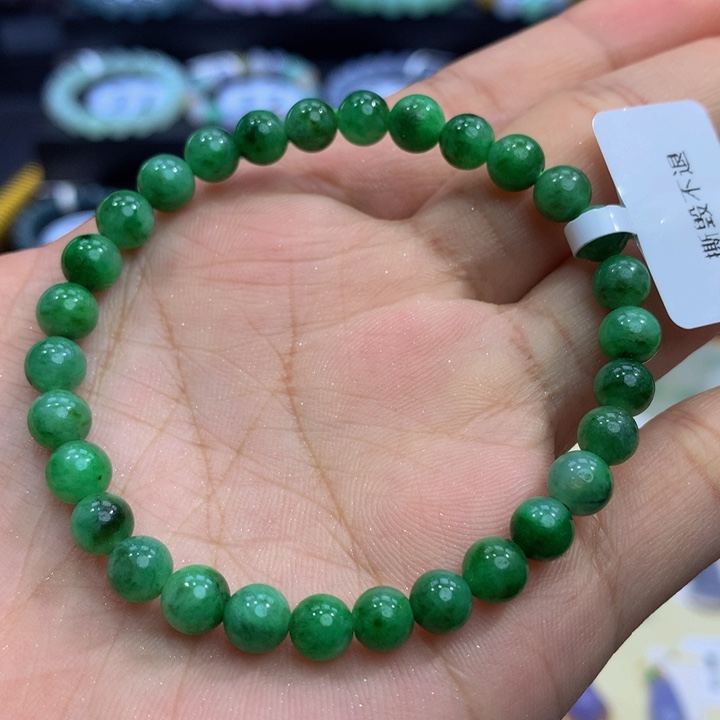 翡翠手链未镶嵌木***啓翡翠6