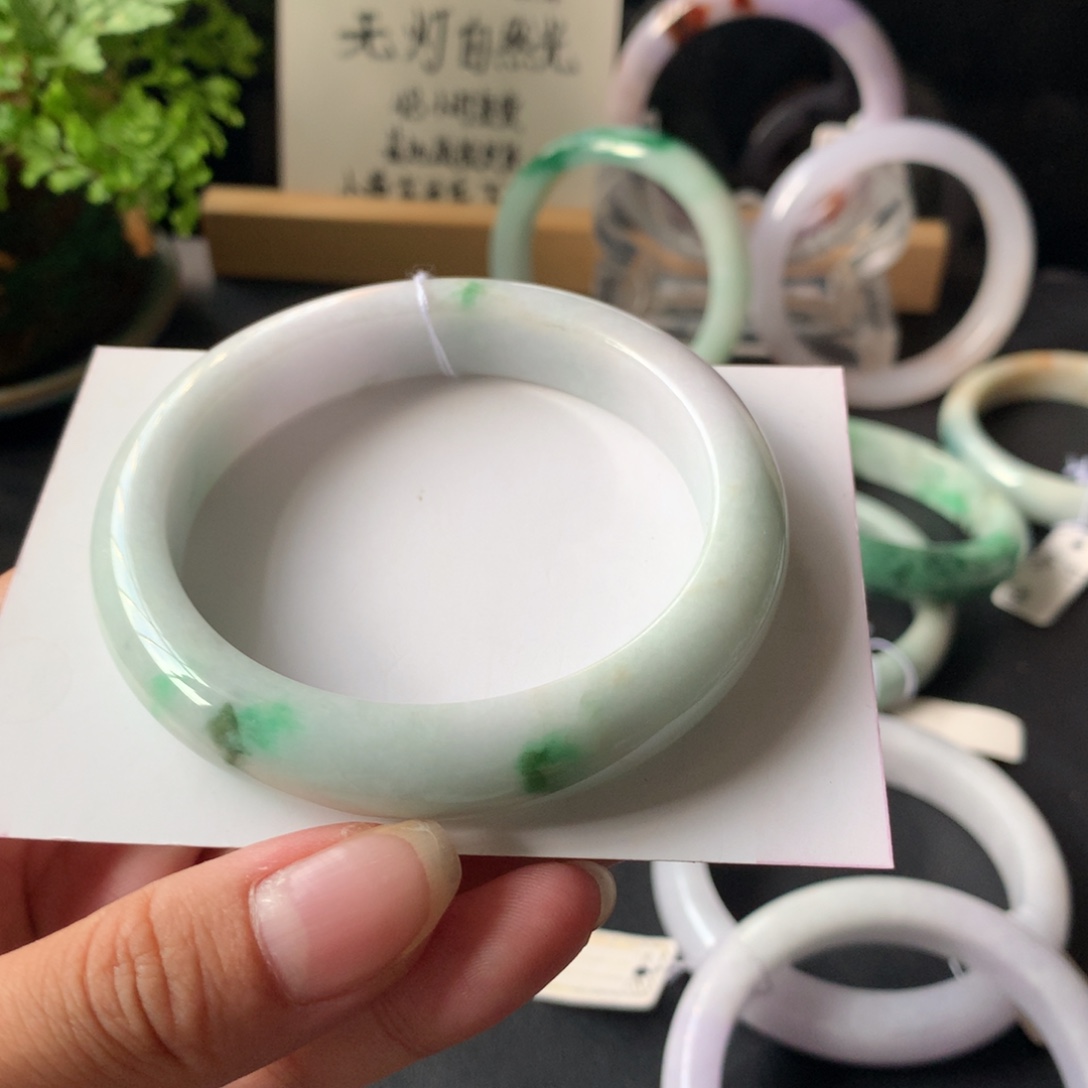 翡翠未镶嵌手镯19号57.3-11.7-8.7