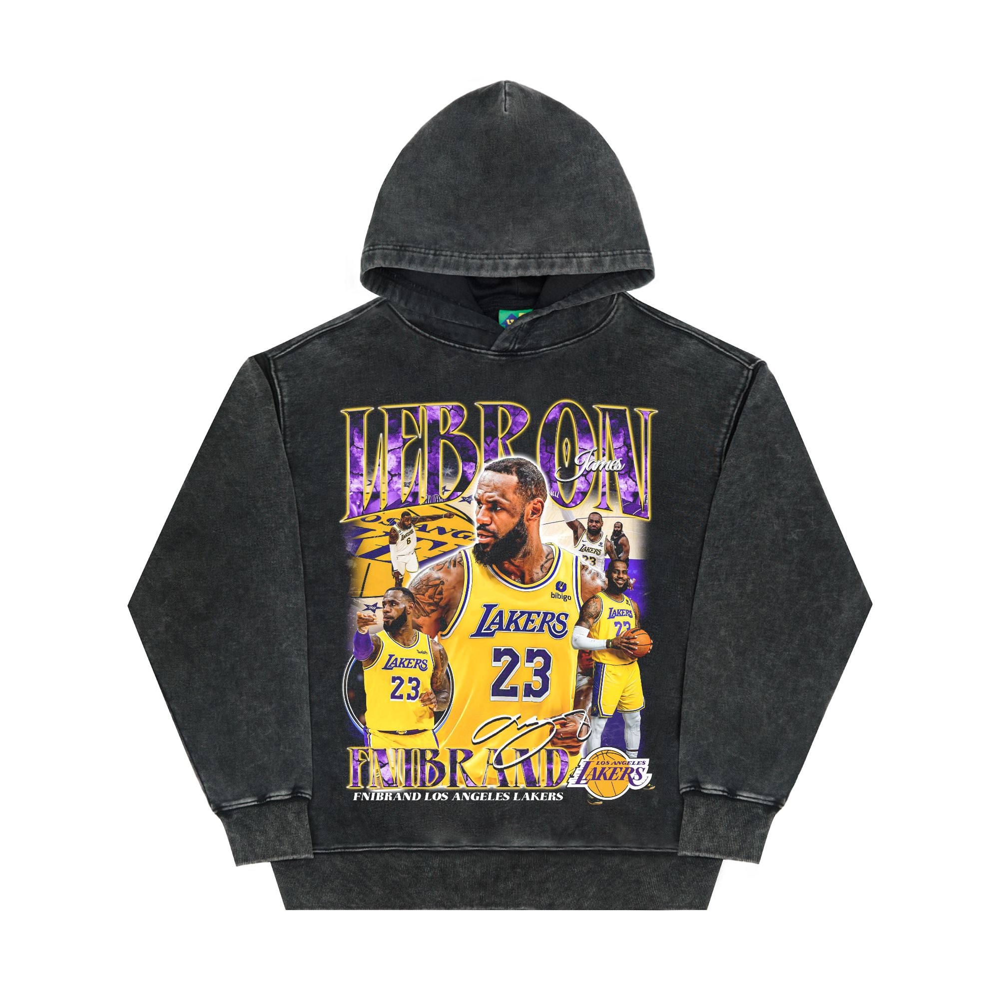 <FNIFNI>-詹姆斯-男女同款t恤美式纯棉夏季短袖上衣国潮新款