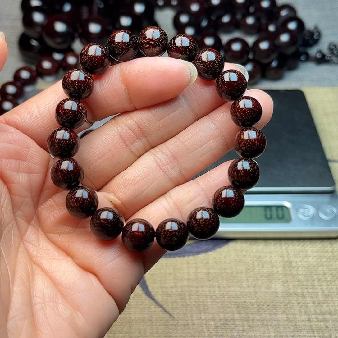 檀香紫檀（小叶紫檀）1.0 19颗 爆星