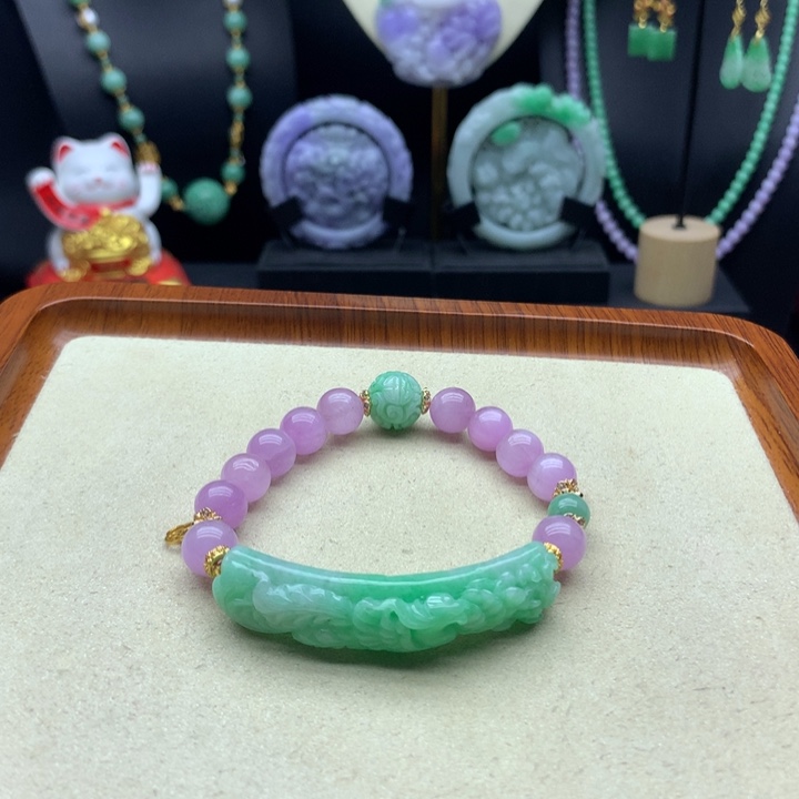 未镶嵌手链翡翠翡翠授牌
