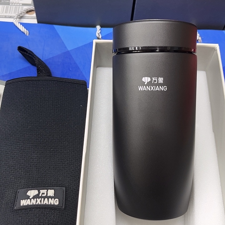 万象保温杯f96-460枪灰色杯套