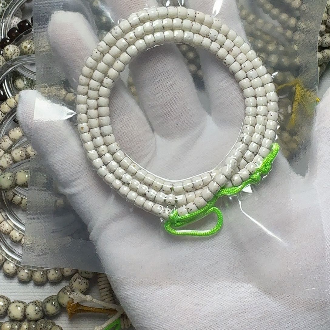 星月菩提手串原生态原白月留白数星5✖️4直切脖挂