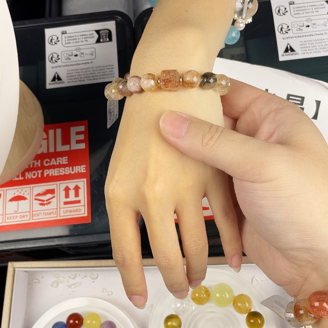 水晶银S925镶嵌手链