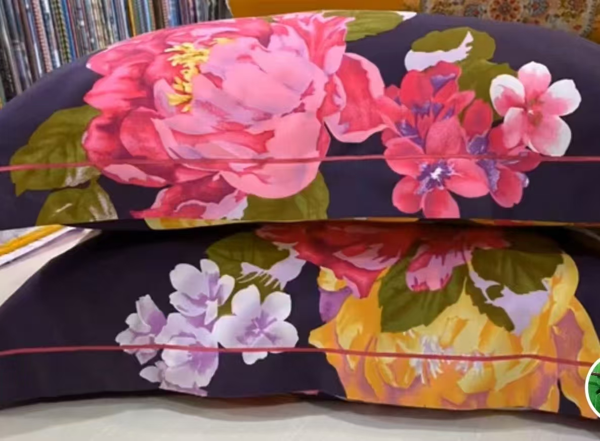 纯棉枕套1个，花型随机发货