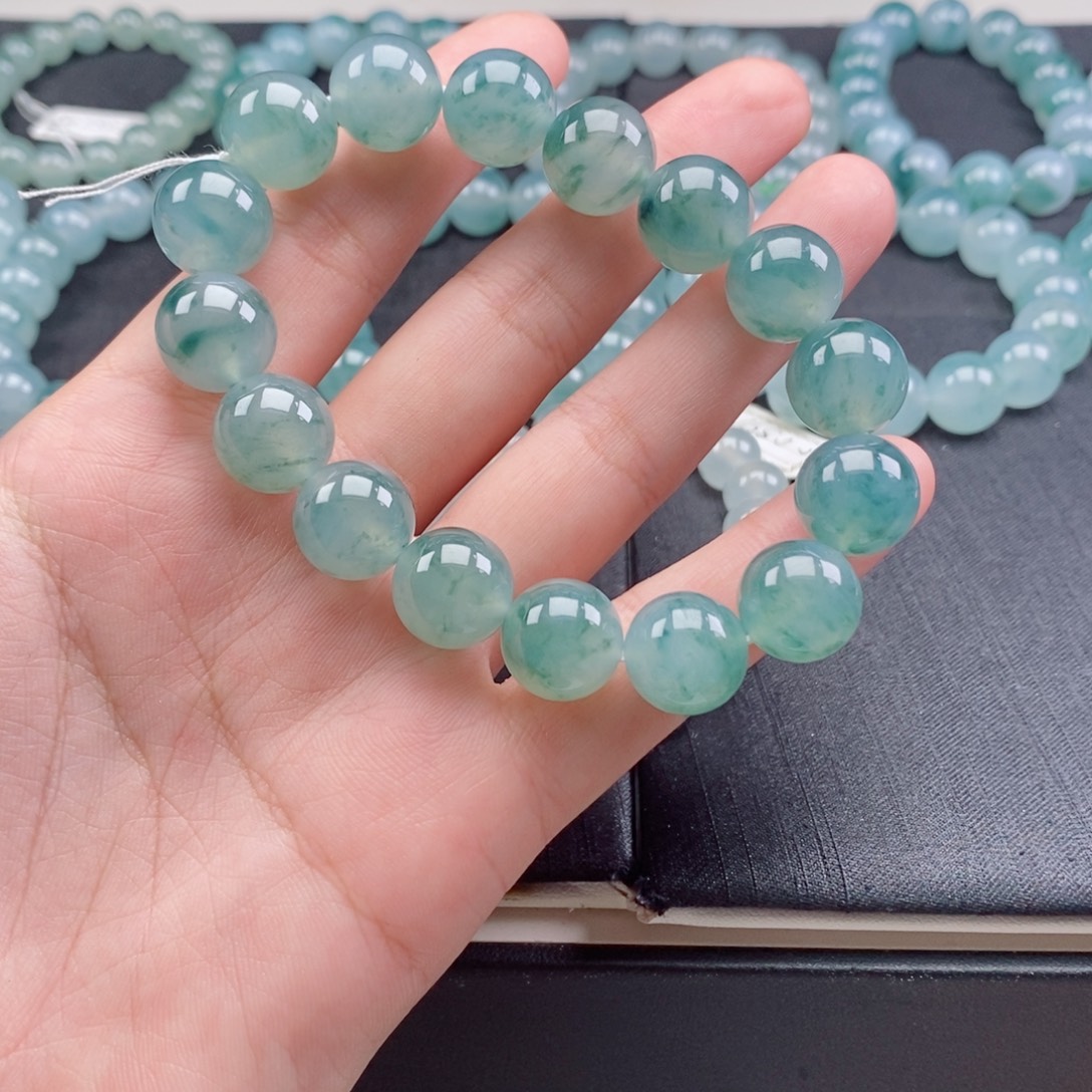 河***马翡翠未镶嵌手串珠宝