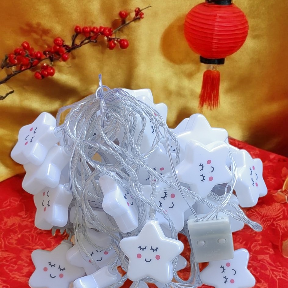 星星彩虹云朵小彩灯卧室帐篷生日场景布置装饰灯星星灯串灯氛围灯