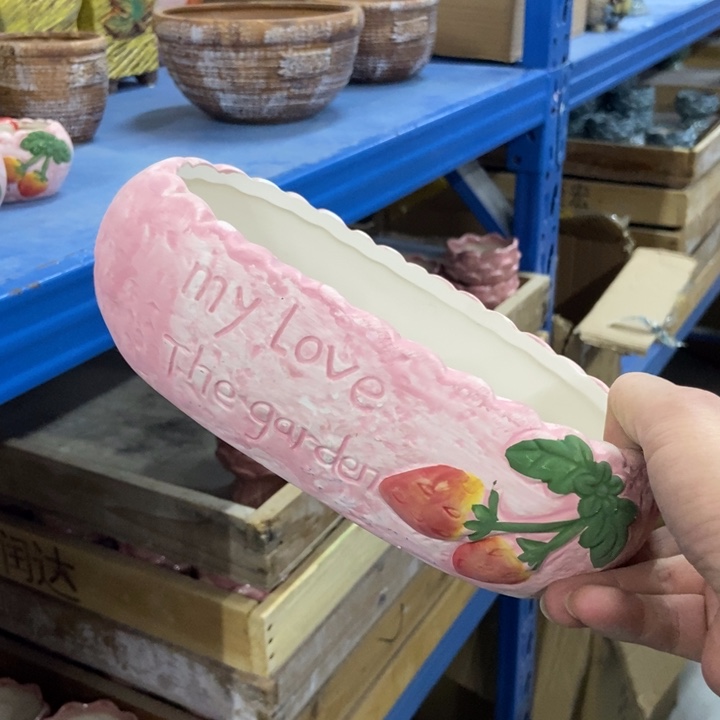 陶瓷花盆单场满9.9发20*11*6.5