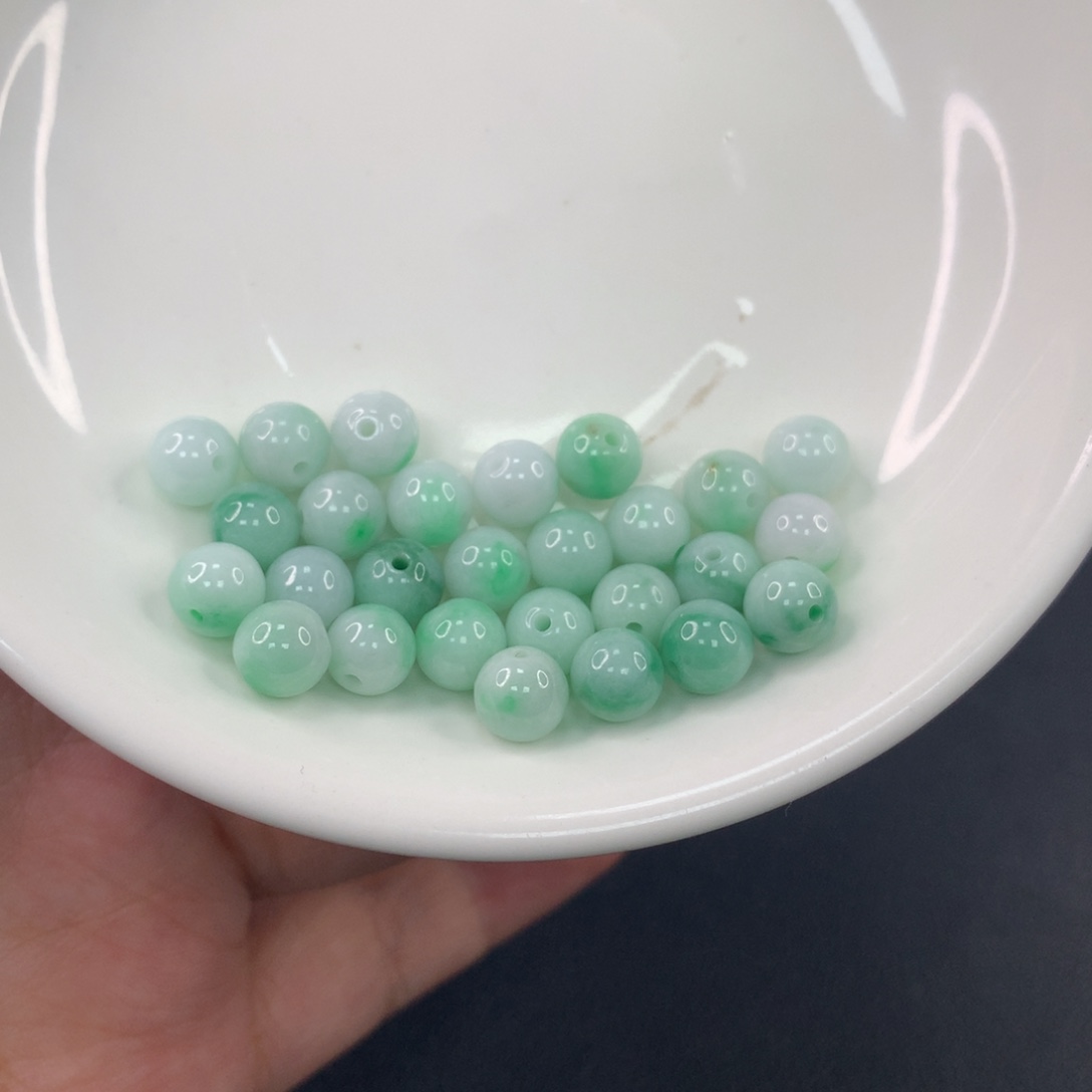 翡翠散珠翡翠散珠DIY手串多样性自发
