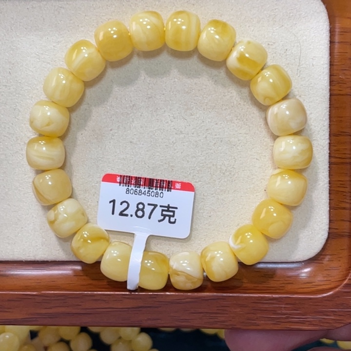 未镶嵌蜜蜡手链蜜蜡