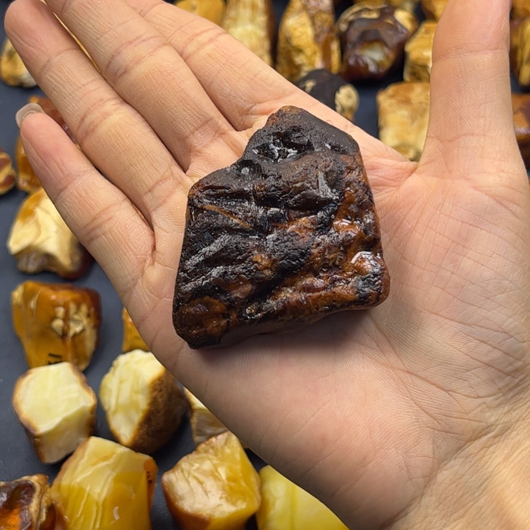 定制琥珀未镶嵌蜜蜡定制