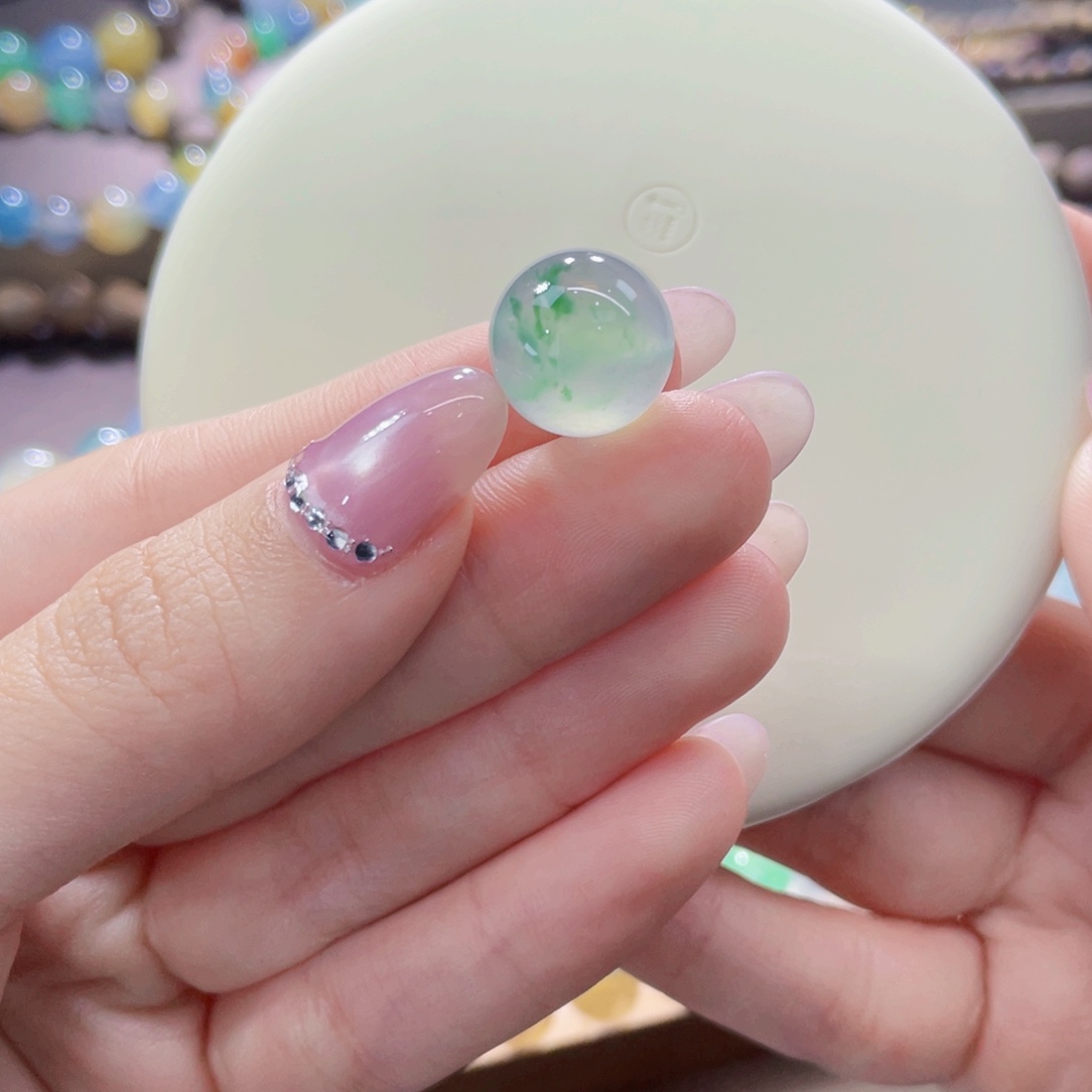 翡翠未镶嵌手链卡13.8