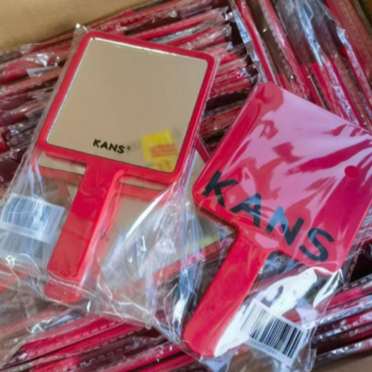 韩束手持化妆镜 方形可爱