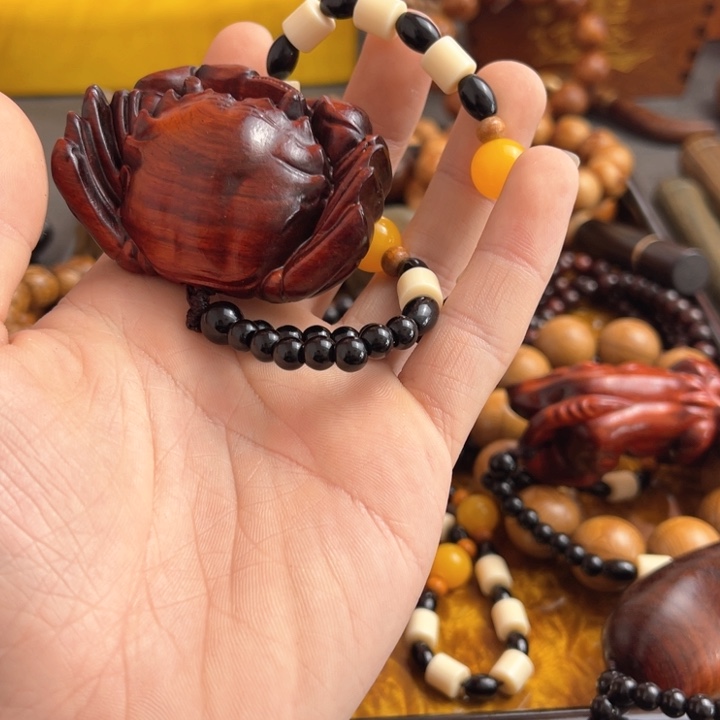 香榧木紫檀木手把件