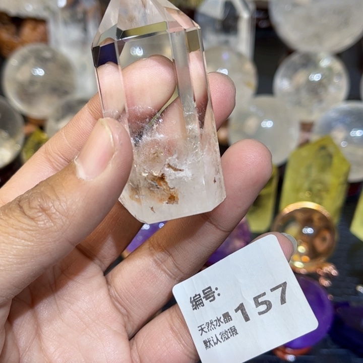 水晶摆件未镶嵌六棱柱