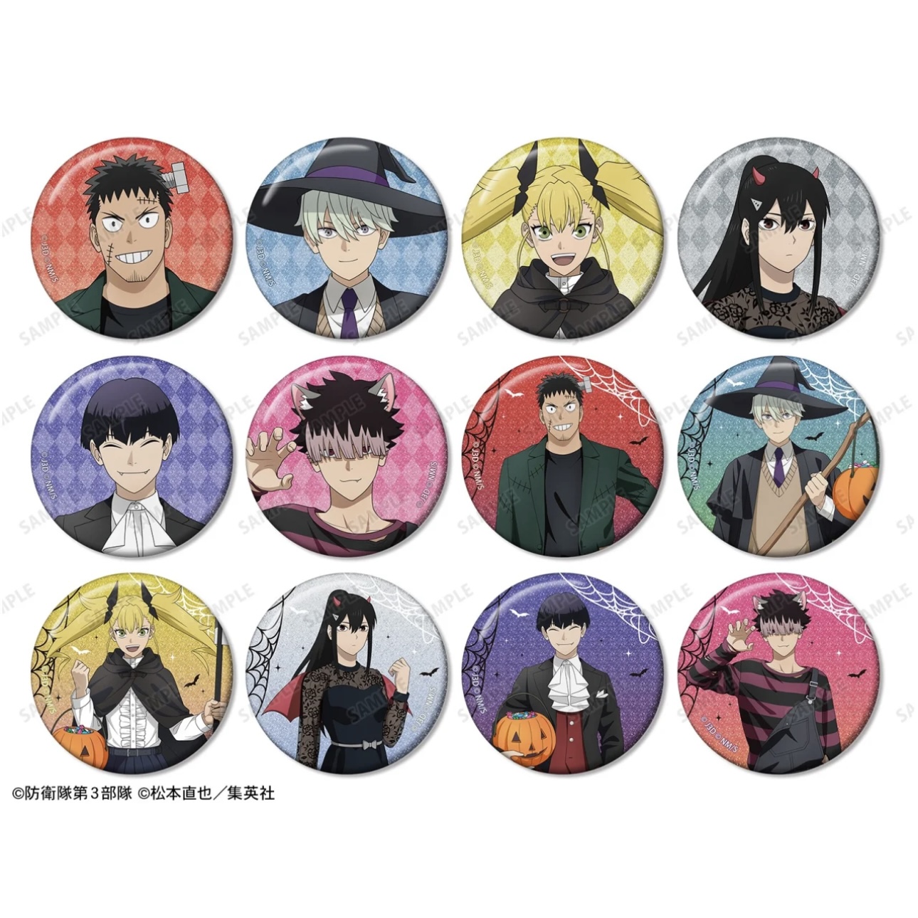 【怪兽8号】怪8万圣节系列制品吧唧亚克力卡大小相卡