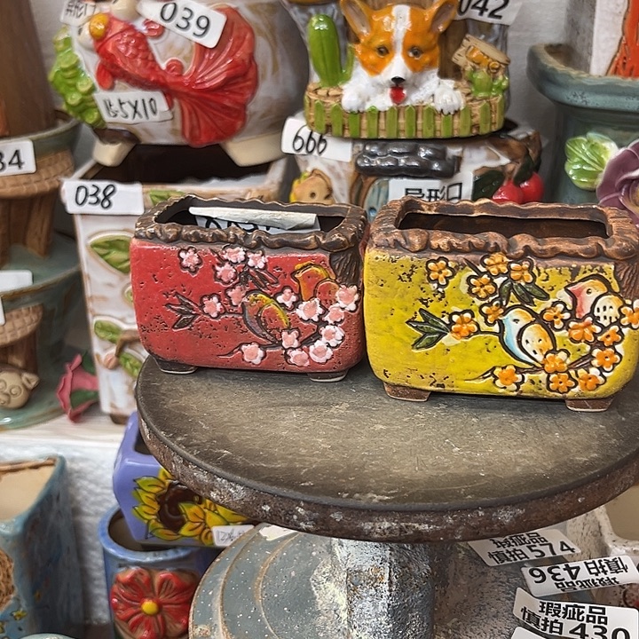 粗陶材质多肉花盆