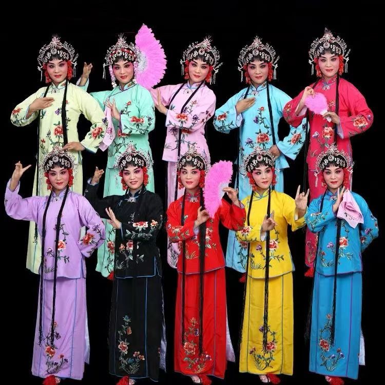 小衣包成品戏剧戏曲花旦丫鬟服小旦衣袄裙裤中式印花