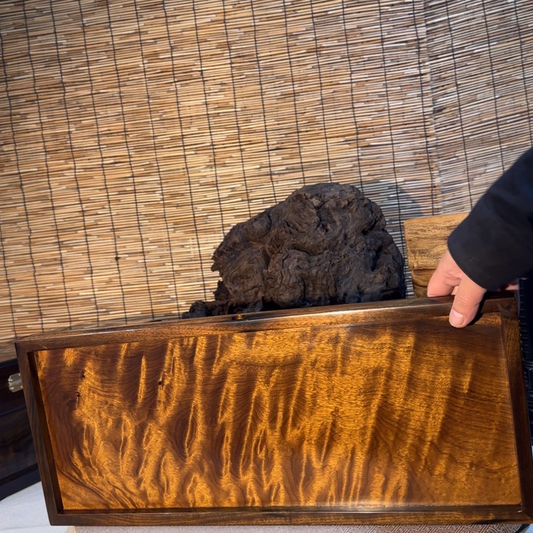 山***郎金丝楠金丝楠木茶盘