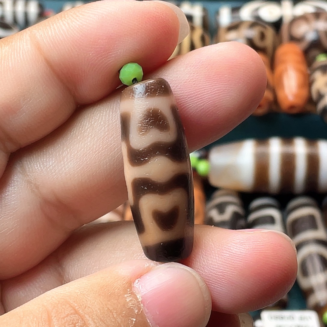 玛瑙/玉髓合金耳饰小卢莲心法杖