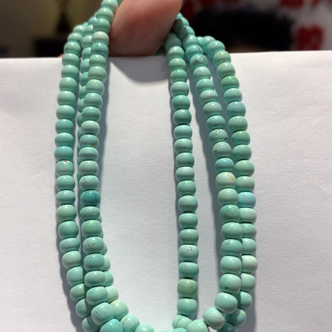 未镶嵌绿松石长链