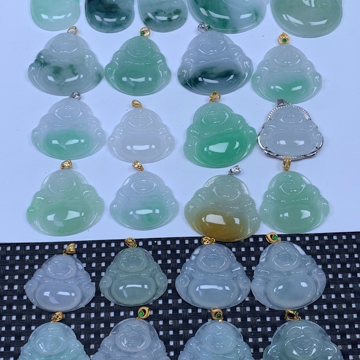 翡翠未镶嵌颈饰天然