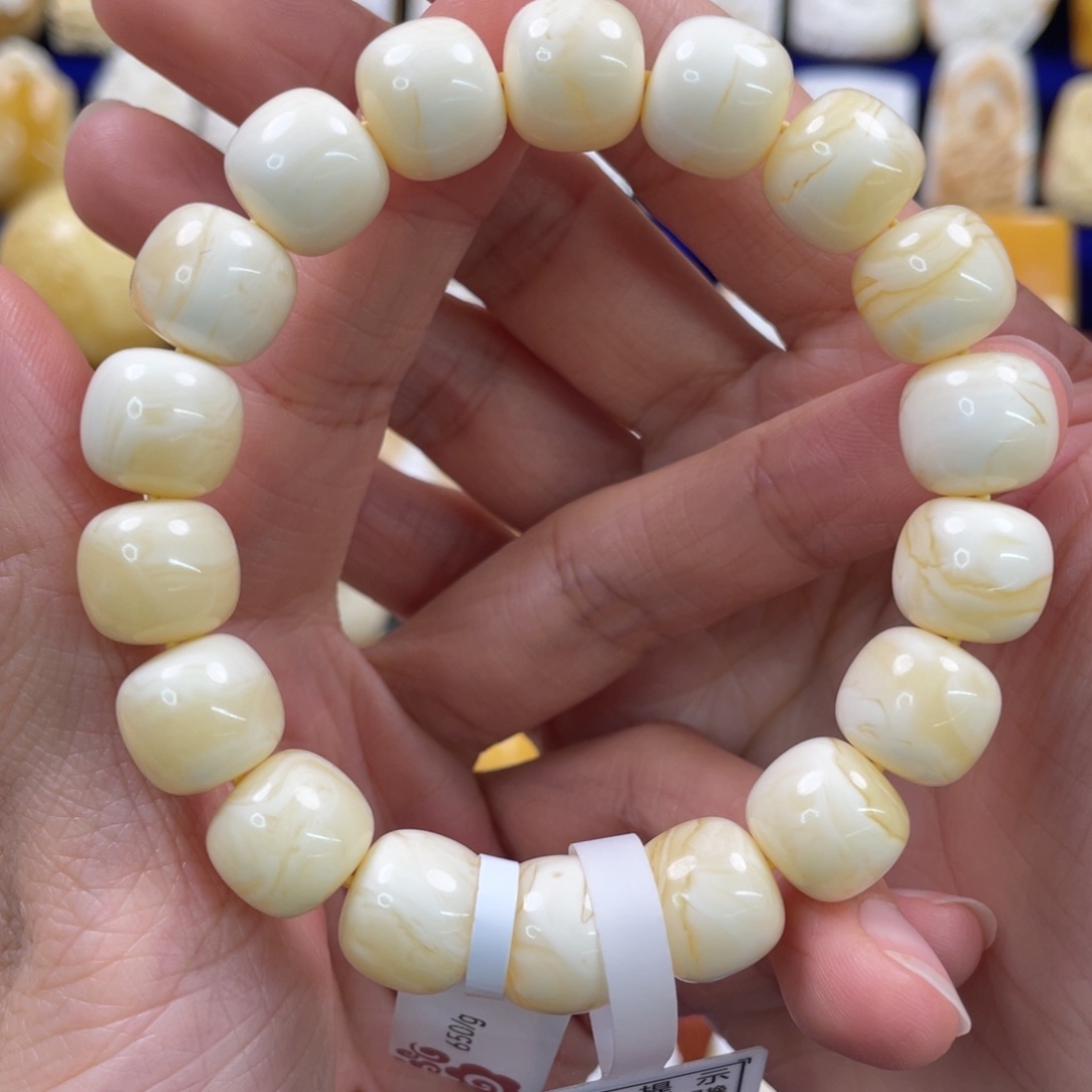 蜜蜡裸石未镶嵌琥珀蜜蜡手串卡12mm