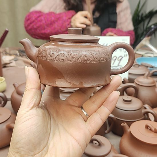 紫砂茶壶宜兴黄龙山原矿紫泥260cc