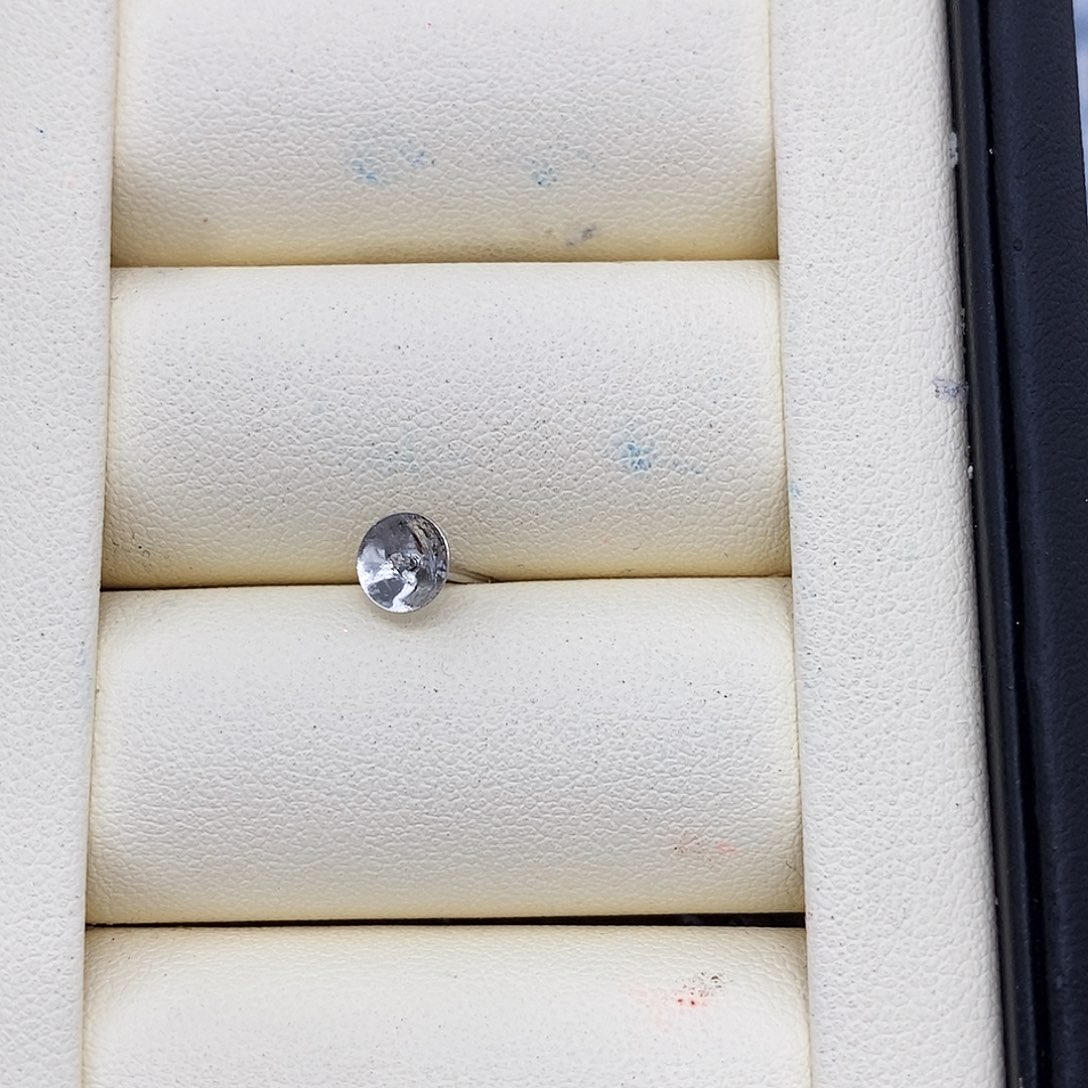 k***h银S925镶嵌耳饰海水珍珠