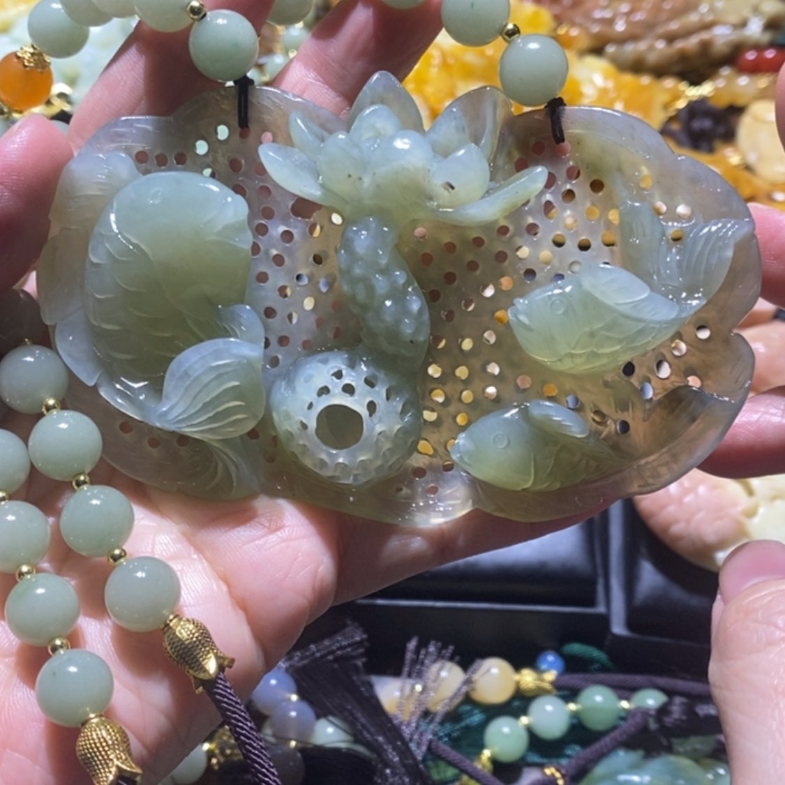 【闪购商品】岫玉毛衣链未镶嵌