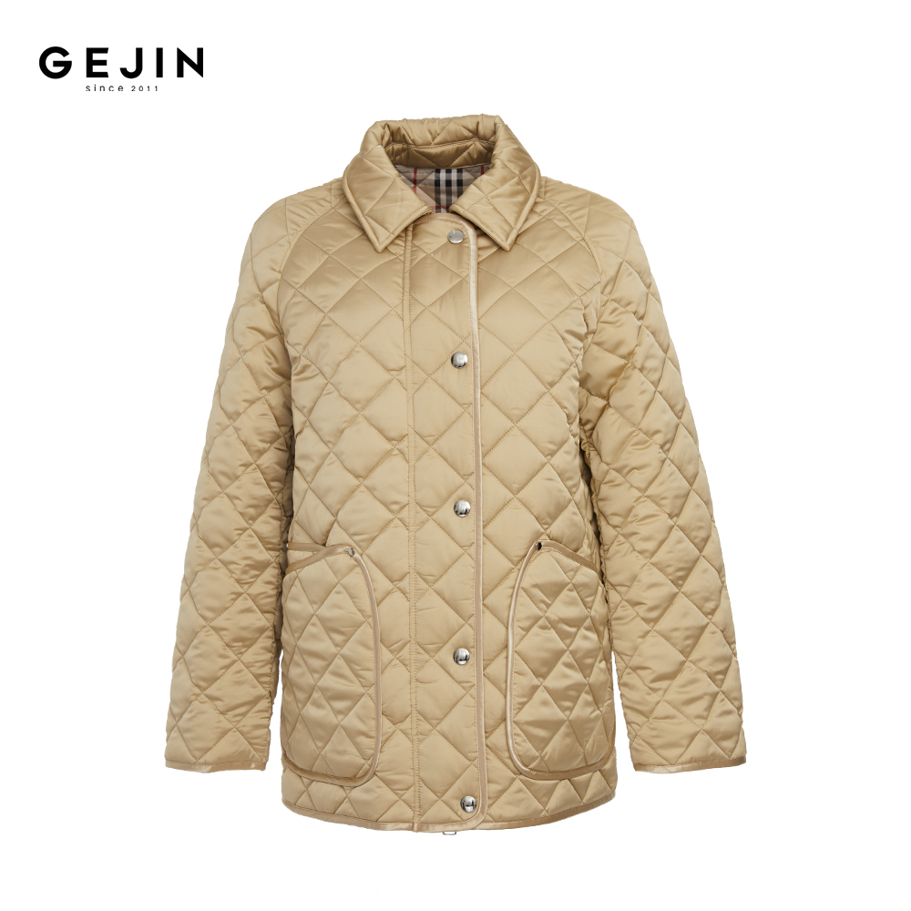 GEJIN/歌锦秋冬新款菱格绗线设计舒适轻薄款棉服外套9352471166