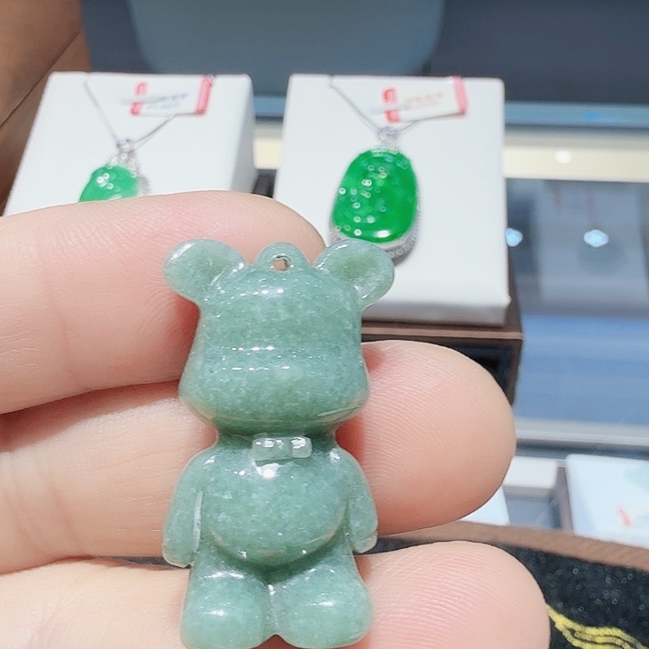 翡翠未镶嵌吊坠(不含链)天然翡翠吊坠